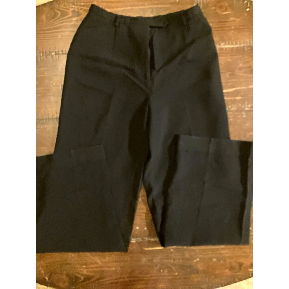 Ann Taylor Women's Black Solid Dress Pants Triacetate/Polyester Regular Sz 2
